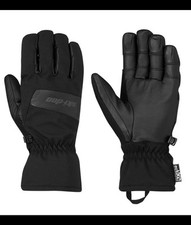 Ski-Doo Mens Mountain Snowmobile Gloves Water/Windproof Flexible Race Black NWT