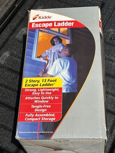 Kidde KL-2S 13ft Fire Escape Ladder 2 Story Emergency Window Ladder 