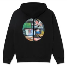 Polar Skate Co. Ourselves Collage Fill Logo Dave Hoodie - Black M Size Authentic