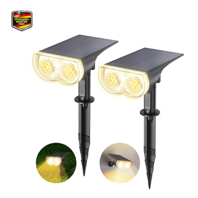 Linkind LED Solarlampen StarRay, Dusk to Dawn Licht Sensorik Solarleuchte,