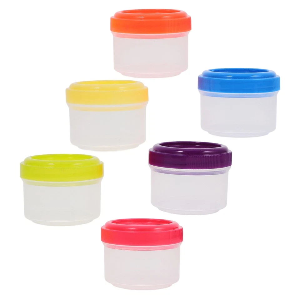  6 Pcs Mini Gläser Mit Deckel Dressing Behälter Gewürzbecher Reisegewürzbehälter - Bild 4 von 4