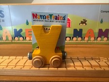 Maple Landmark Name Train Letter V Magnetic Compatible With Brio /Thomas