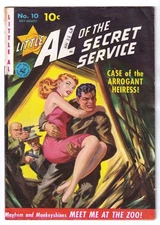 LITTLE AL of SECRET SERVICE 10 (1950 Ziff-Davis) Saunders GGA; RARE; VG/FN 5.0