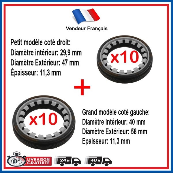 Ring Abdichtung Differenz- Recht + Links Saxo Xasra XM Evasion C4 C5-image