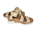 Cushionaire Woven Platform Sandals with Cork Wedge - Beige Size 7.5 — photo 2