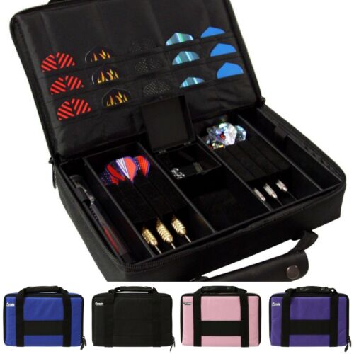 Extra Large Quality Multi Pack Dart Board Dart Carry Case Wallet Choose Colour - Picture 1 of 13