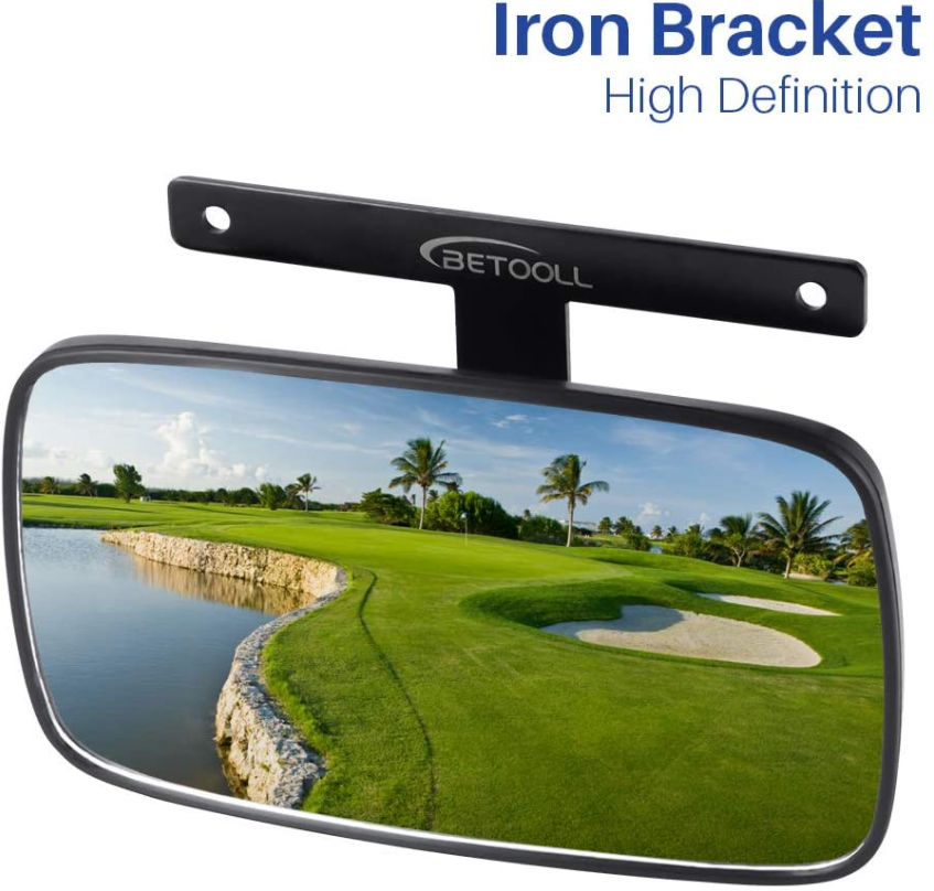 Golf Cart Extra Wide Panoramic Rear View Mirror For Ez Go And Club Car