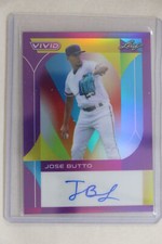 Jose Butto - 2022 Leaf Vivid Baseball Base Autograph Purple Parallel #2/5