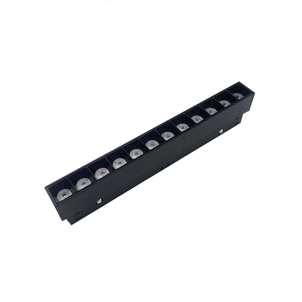 Lampada A Griglia Led 12w 48v Cct Dimmerabile Nero Per Binario Magnetico 48v