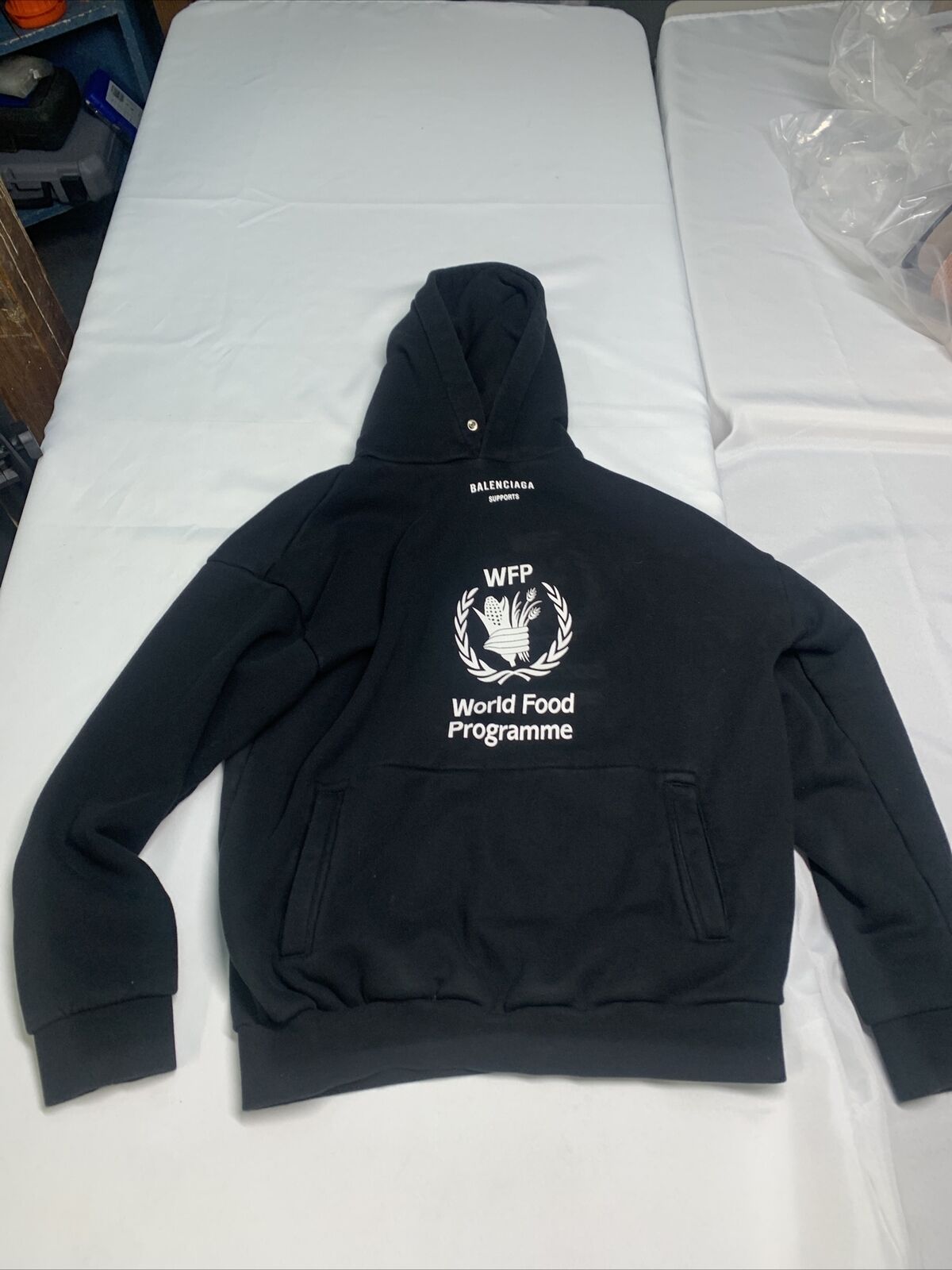 Balenciaga World Food Black Hoodie Size Meidum 100% Authentic | eBay