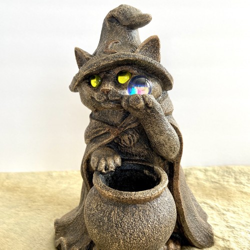 Vintage Pena Windstone Editions 1999 CAT WIZARD RARE! Great Condition - Picture 5 of 23