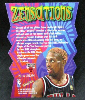 Dennis Rodman 1996-97 Skybox Z Force Zensations Die Cut Card#18