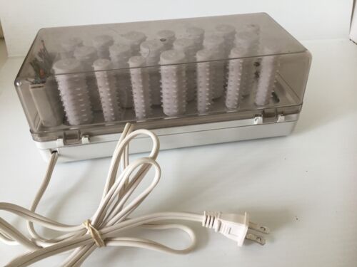 Vintage CONAIR Ready Set Go Electric Hot Rollers 20 Curlers With Clips Works - Picture 6 of 8