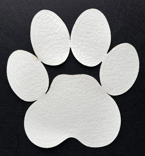 šš¾ Green Sequin Paw Patch ā 10" x 9.5" Sparkling Glitter Iron-On Appplique - Picture 2 of 7