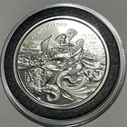 Pacific Mermaid & Anglerfish Collector Coin 1 Troy Oz .999 Fine Silver Round