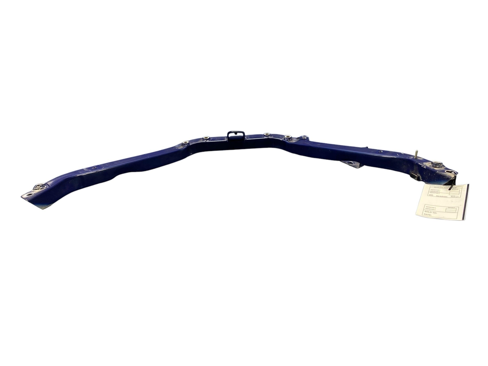 2008-2014 FERRARI CALIFORNIA FRONT ENGINE BAY DIAGONAL SUPPORT V BRACE RAIL BLUE