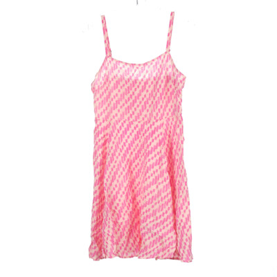 gap pink dress Squareneck Cami Medium NWT Short puff sleeves with elasticized cuffs GapStudio Satin Midi Dress |