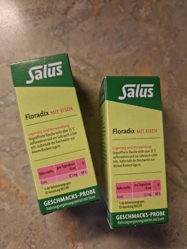 Floradix mit Eisen. Bei erhöhtem Eisenbedarf. 2 x 15 ml. Neu + ungeöffnet. OVP. - Bild 2 von 3