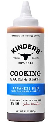 Kinders Japanese BBQ Cooking Sauce & Glaze with Soy , Ginger & Garlic (2 pack