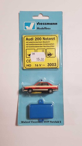 3003 VIESSMANN - ESCALA H0 - AUDI 200 NOTARZT (c1) | Condition: Nuevo