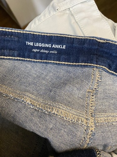 AG Adriano Goldschmied Jeans The Legging Ankle Super Skinny Sz 27 Distressed - Picture 3 of 5