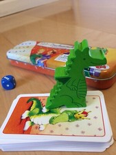 HABA Dragon Counting Game Learn Numbers Mini nTravel Tin for 2 Players Retired