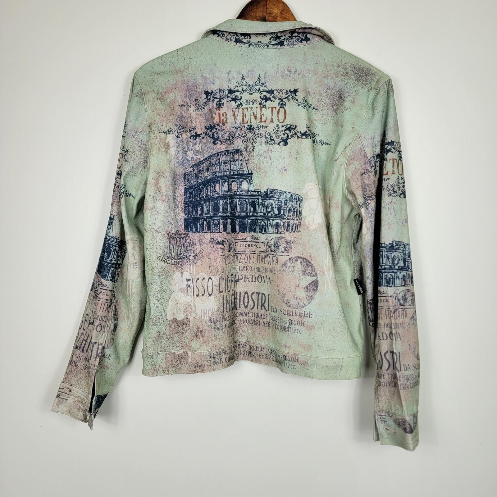 Impulse California Button Jacket Rome Colosseum G… - image 4
