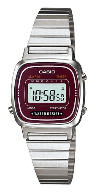 Casio LA 670WA 4E Orologio Donna polso Vintage Nuovo Crono Sveglia