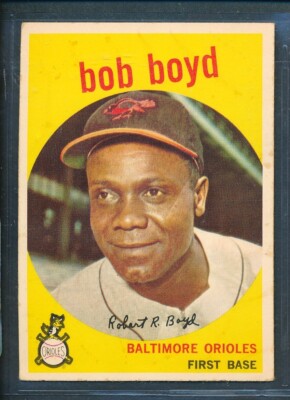 1959 Topps #82 BOB BOYD Baltimore Orioles ~ GOOD to VG (dents)