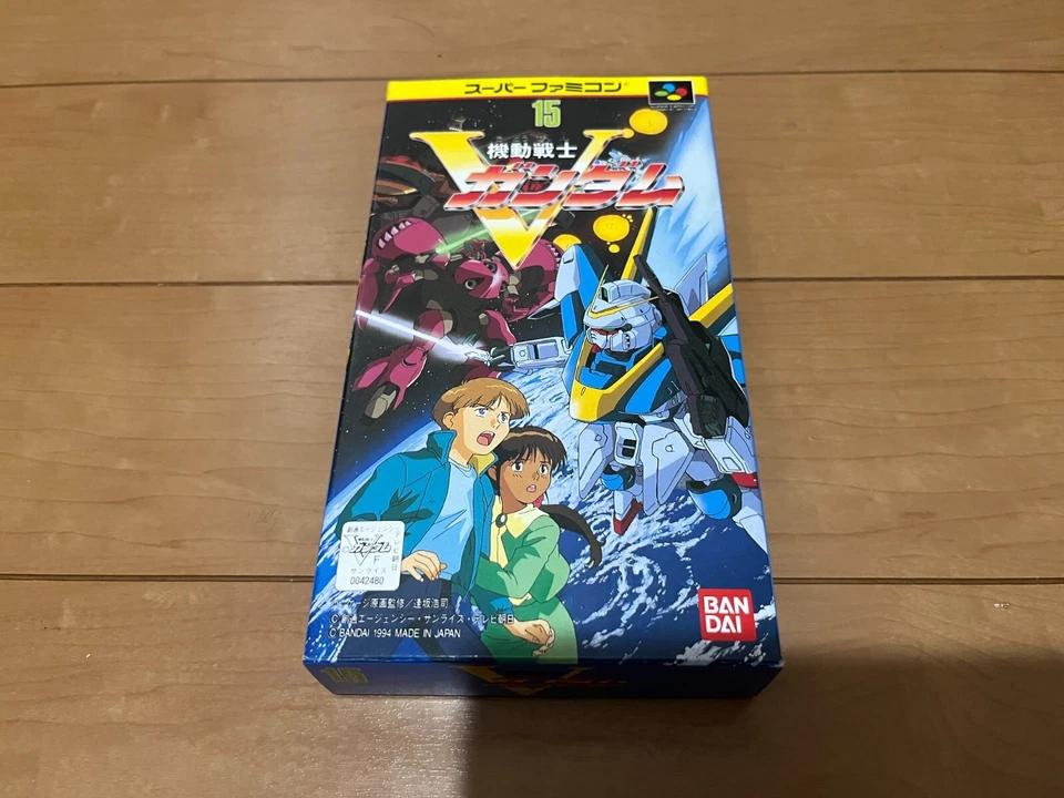 Kidou Senshi V Gundam Nintendo Super Famicom SFC BANDAI SNES BOX and Manual - Image 2 of 4