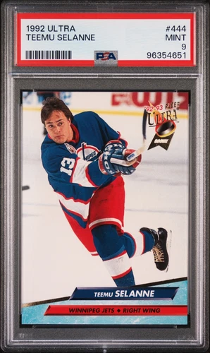 1992 Ultra  Rookie #444 Teemu Selanne PSA 9