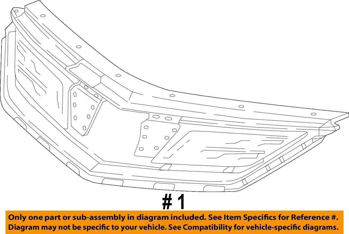 GM OEM 17-19 Volt Front Bumper Grille Grille Components