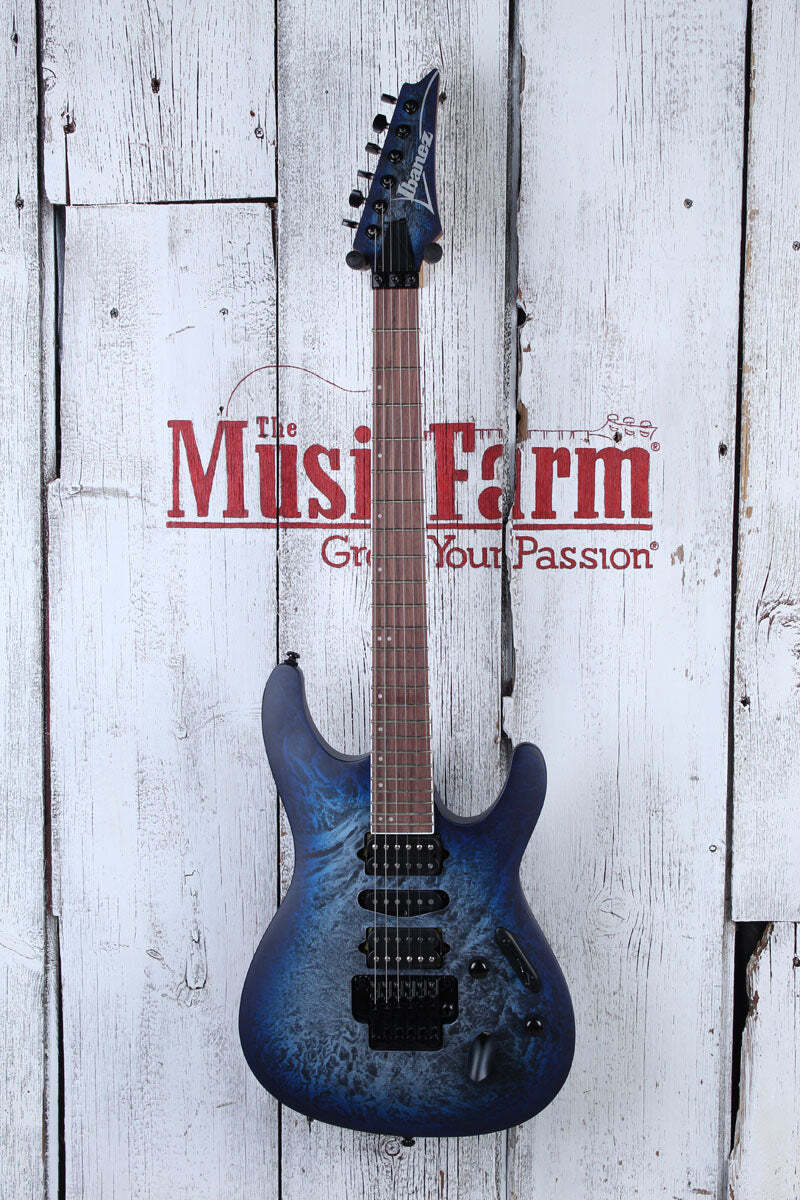 Ibanez S770 Solid Body Electric Guitar Cosmic Blue Frozen Matte Finish