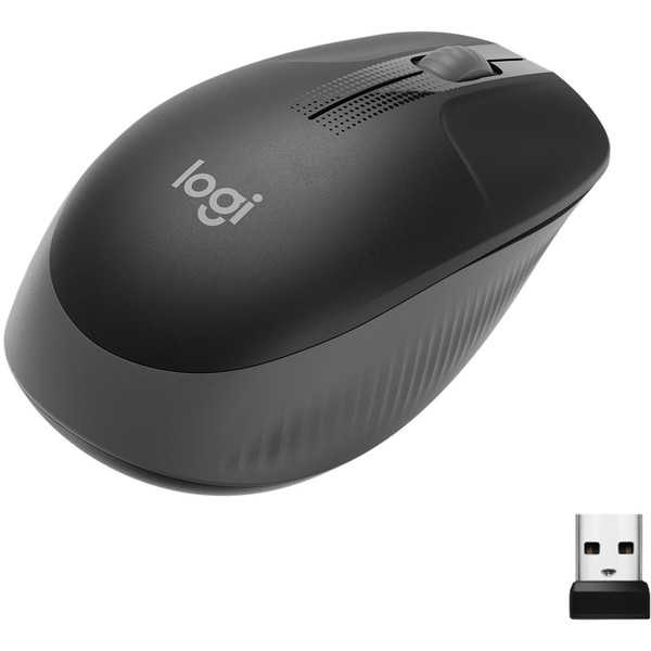Logitech M190, Maus, Optisch, 1000Dpi, Usb, Kabellos, 3 Tasten, Schwarz-image