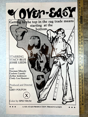 Over Easy Grey Poupon Stacy Blue Jessie Leeds Original Vintage One Sheet Poster