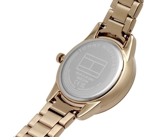 Tommy Hilfiger Ladies Paige Rose Gold Plate MOP Carnation Gold Dial - 1782545 - Picture 4 of 7