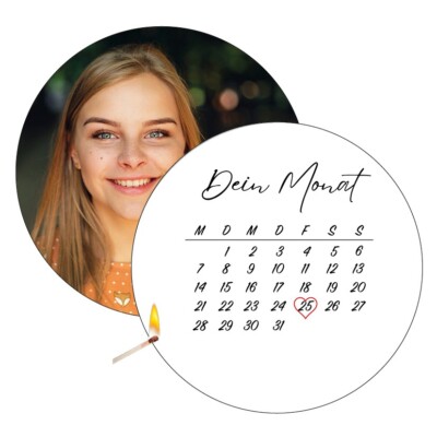 Burnaway Cake Set - 2x Tortenaufleger Geburtstag Kalender