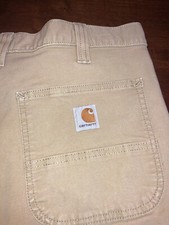 Carhartt Relaxed Fit Tan Mens Work Pants Size 32x30