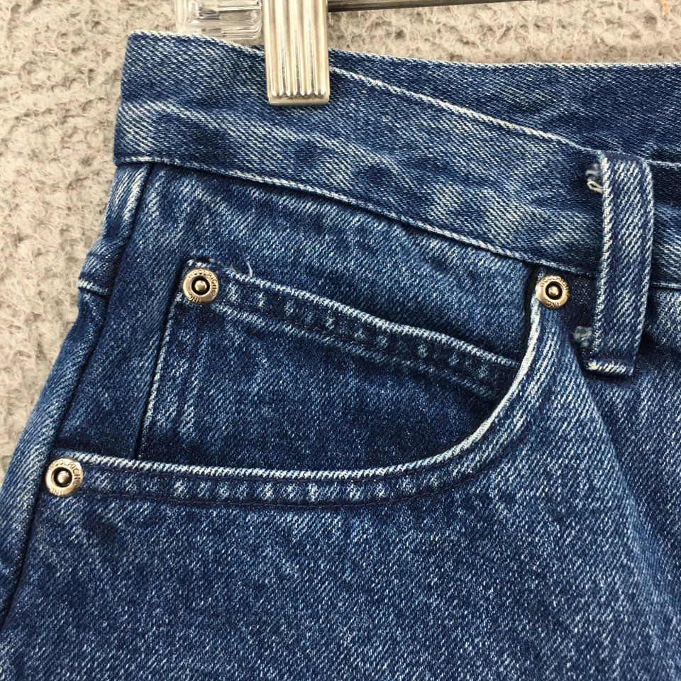 Jeans Woolrich pierna recta para mujer 8 (29x31 real) azul denim tiro alto algodón Foto 4 de 4