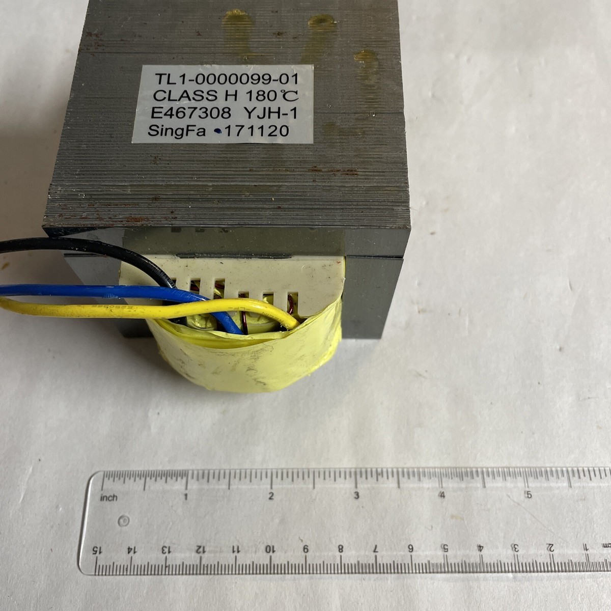 Dry Type Class H Transformer 180C TL1-0000099-01 YJH-1 E467308 
