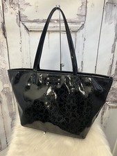 Kate Spade Harmony Metro Spade Black Patent Leather Tote Bag