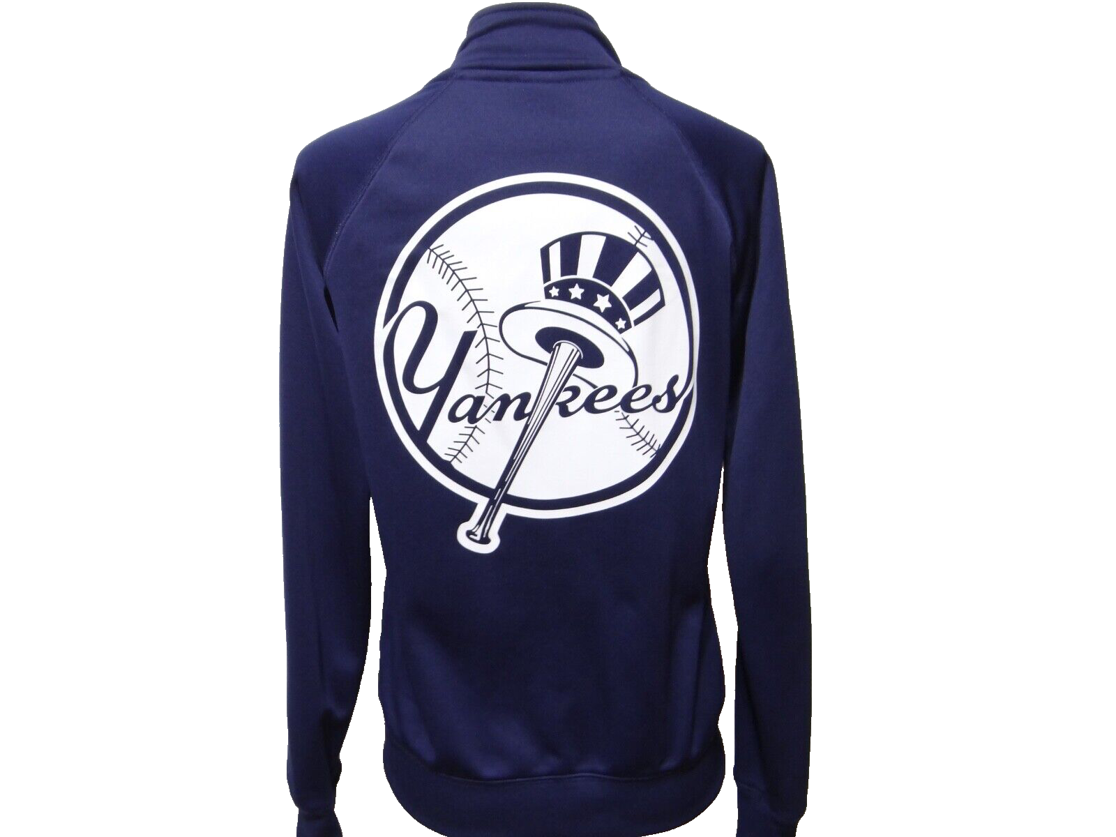 Victoria's Secret PINK NY New York Yankees Track Jacket Blue Full Zip Size Small