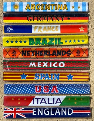Slap Bracelet Worldcup Birthday Party Pack of 10 (retail $12)