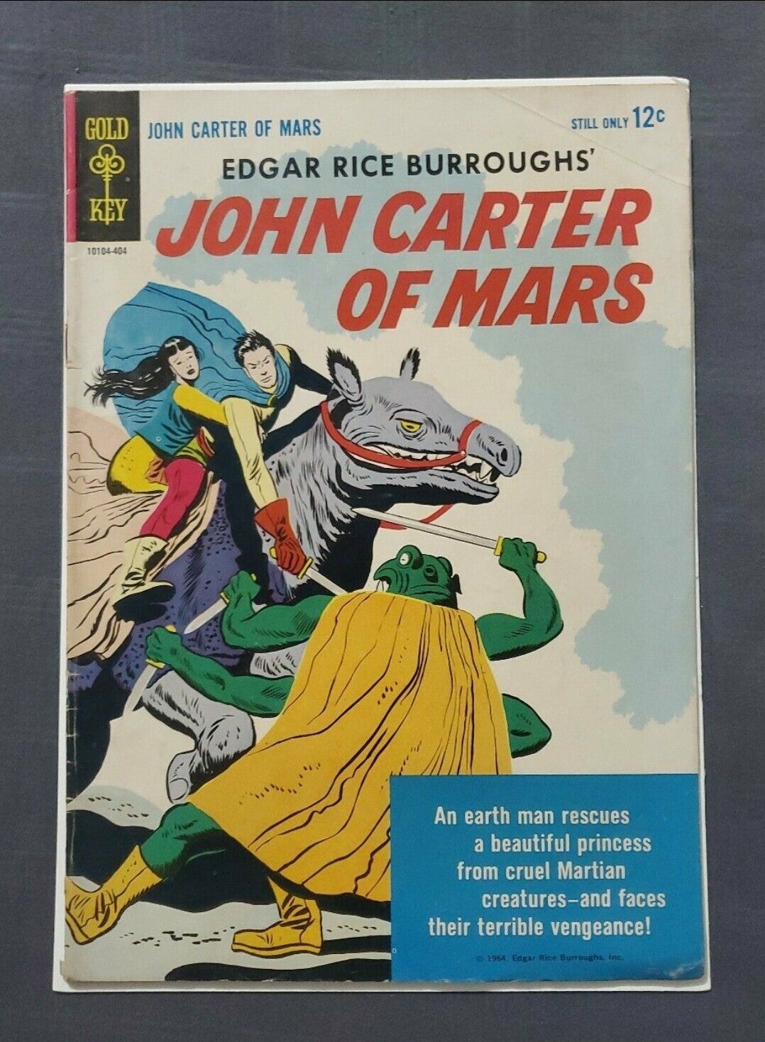 John Carter of Mars #1 FN 6.0 1964 Gold Key Vintage Comic