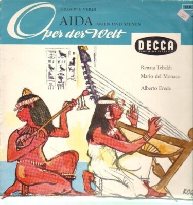 Verdi Aida - Arien und Szenen (Erede) Decca Vinyl LP