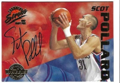 Scot Pollard Kansas Basketball Autograph Wheels Rookie Card RC Big East Auto NBA