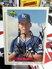 1991 Classic Best #151 Phil Hiatt Royals Auto Signed