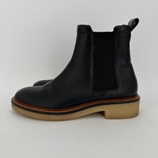 Everlane The Italian Leather Chelsea Boot in Black sz 5 Women's Gum Outsole po