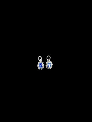 Antike Skarabäus Käfer Ohrringe Made in Egypt aus 925 Sterling Silber