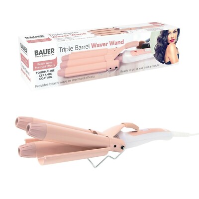 Bauer Professional 22 mm Turmalin Keramikbeschichtung Dreifachfass Haarschwellerstab
